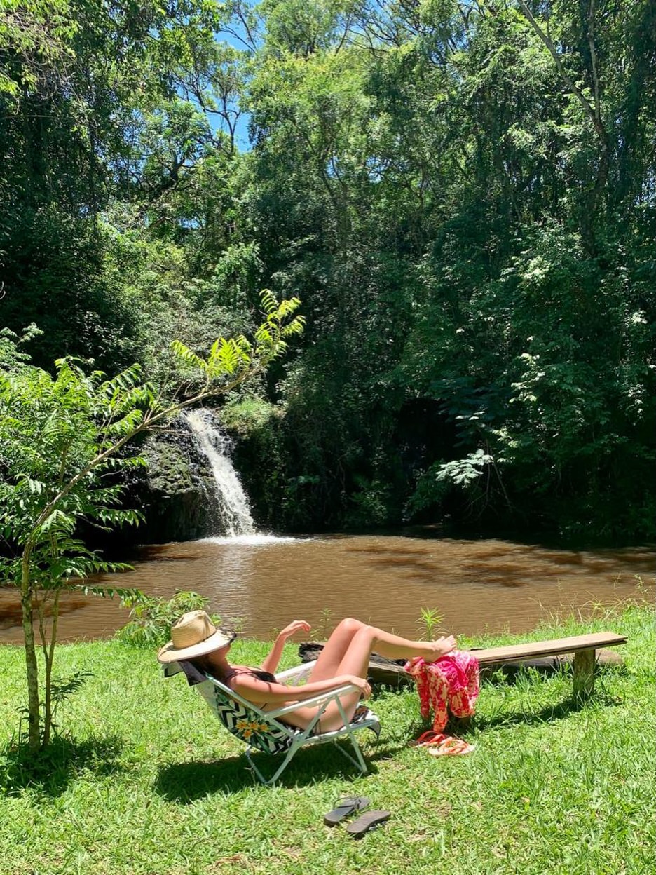 Cachoeira privativa da Villa Damaian